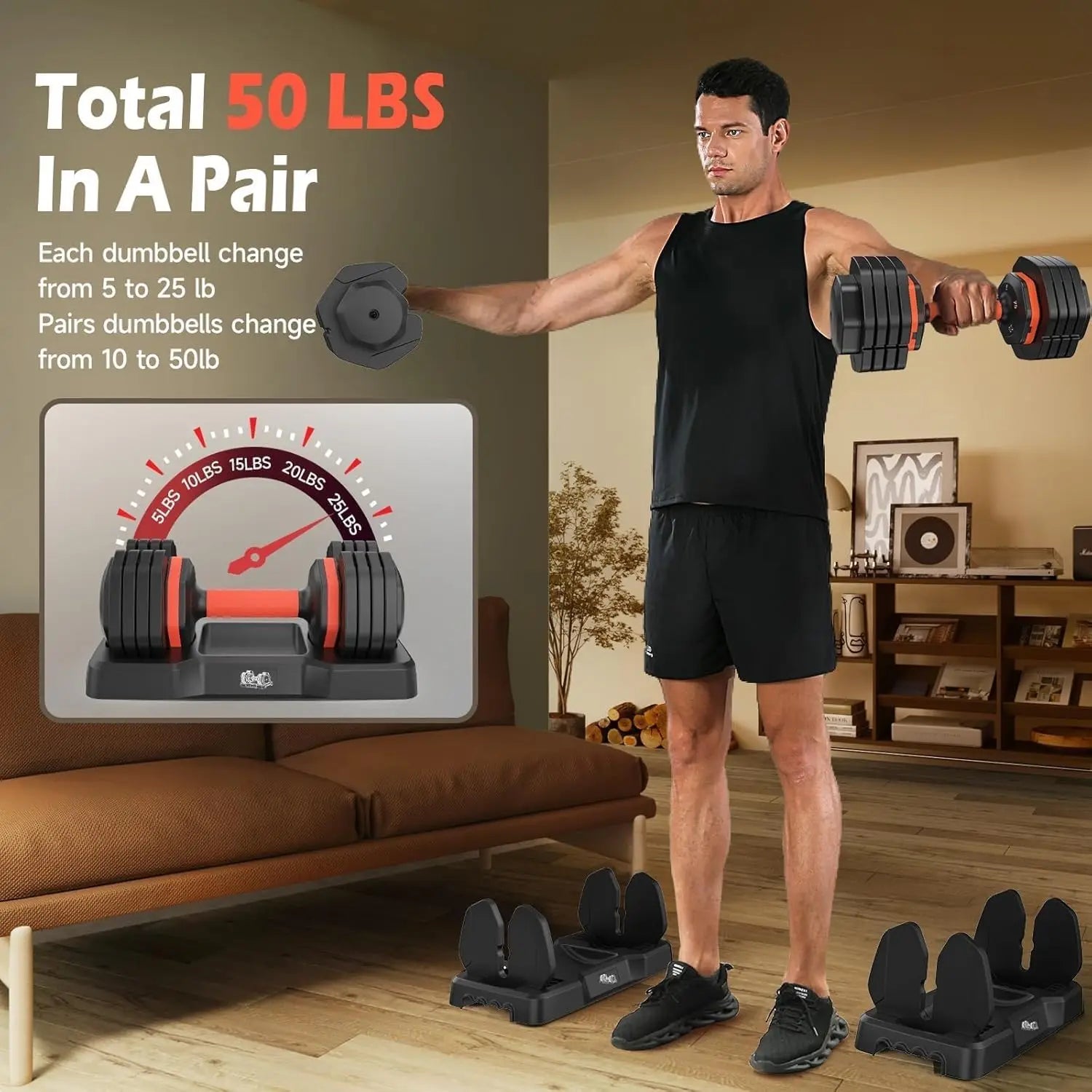 Ultimate Adjustable Dumbbells Set